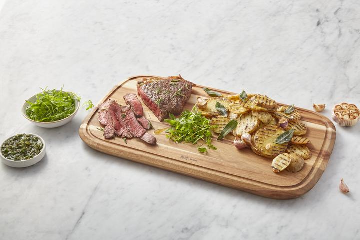 Actual product image Tefal Jamie Oliver by Large acacia wood chopping board 49 cm X 28 cm X 2.5 cm