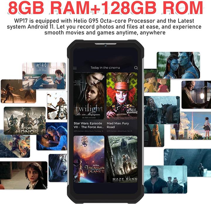Immagine prodotto Oukitel Smartphone (128 GB, Nero, 6.78", 8 Mpx, 4G)
