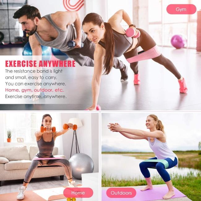 Immagine prodotto Sportvida Set 3in1 Fitness & Crossfit fascia per fianchi, glutei e muscoli inferiori in gomma 31/36/40 cm * (0.40 m)