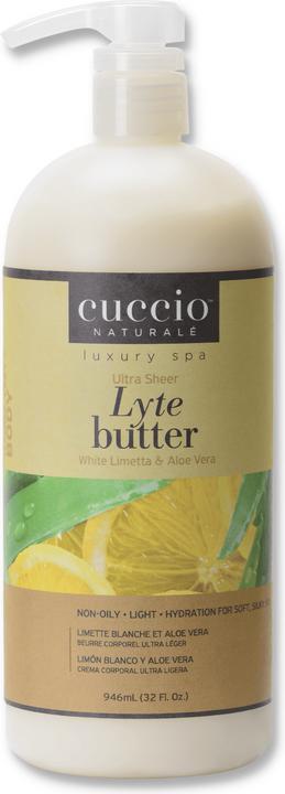 Cuccio Lyte Butter Lotion - White Limetta & Aloe Vera (Körperlotion, 946 ml)