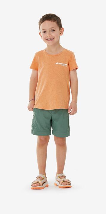 Actual product image Quechua Kids’ convertible hiking trousers, 2-6 years, MH500 - Green (5, 6)