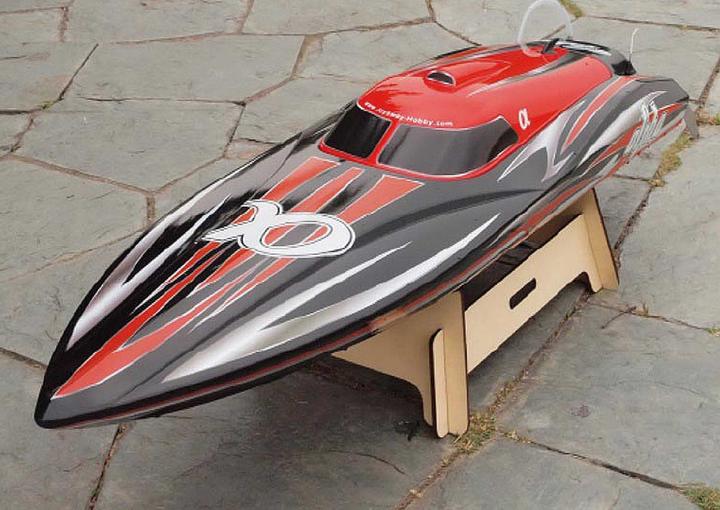 Actual product image Joysway Alpha Red ARTR professional racing boat