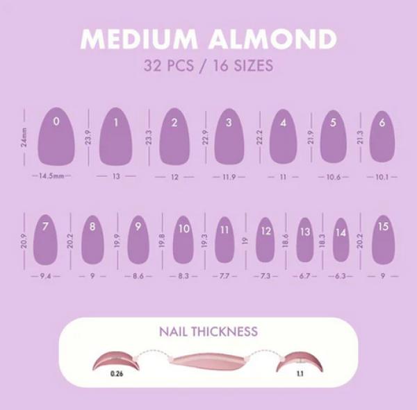 Produktbild MoYou London Soft Gel Press-Ons Vanilla Cream (Kunstnägel, Vanilla Cream)