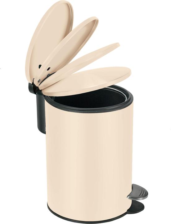 Image du produit Kleine Wolke Poubelle pédale Silence 3 l, Beige (3 l)