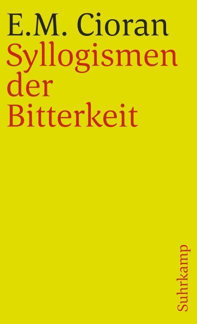 Image du produit Syllogismen der Bitterkeit (Allemand, E. M. Cioran, 1980)