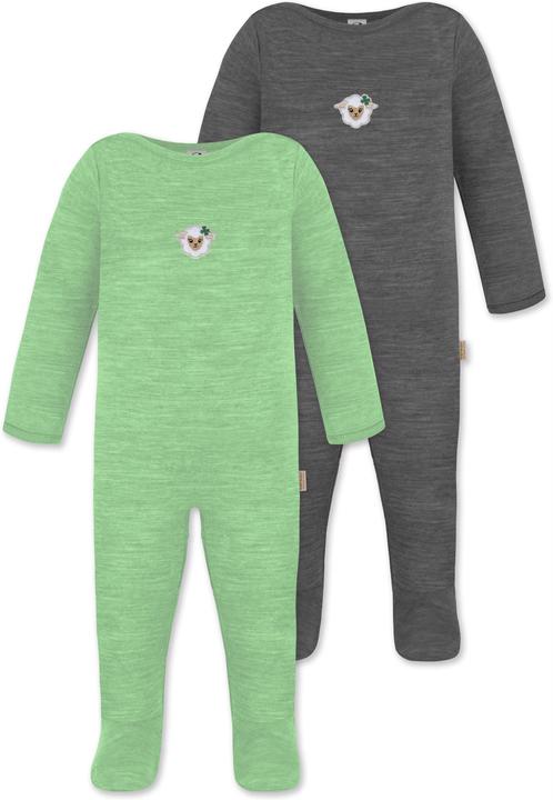 Immagine prodotto Normani Confezione da 2 pezzi di tutina MERINO baby merino "Levin" - 9413 (56)