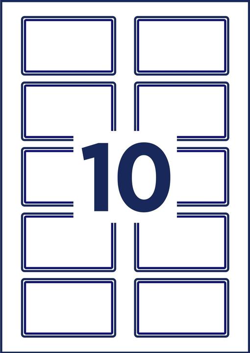 Image du produit Avery Etiquettes nominatives 80 x 50 mm, 20 Blatt