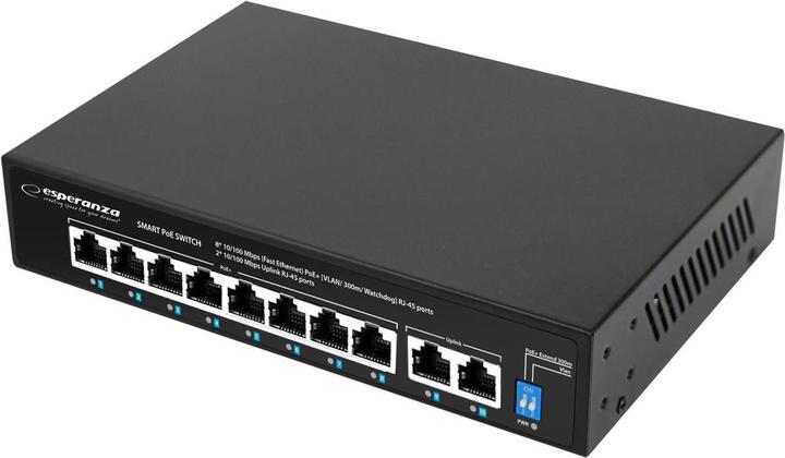Produktbild Esperanza ENS106 10-Port Poe Switch 10/100 96W (10 Ports)
