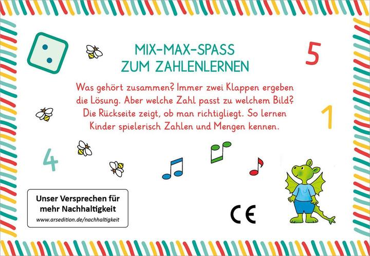 Energie-Label Lernraupe - Mix-Max Erste Zahlen (Deutsch)