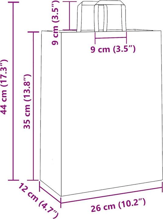 Produktbild VidaXL Philbert (Geschenktüte, 250 x)