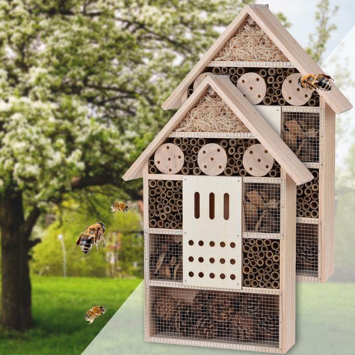Immagine prodotto ProGarden Set di 2 hotel per insetti, 51 x 35 x 10 cm (Api, Coccinelle)