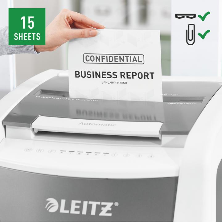 Immagine prodotto Leitz IQ Autofeed Office Pro 600 P-4 (Taglio delle particelle)