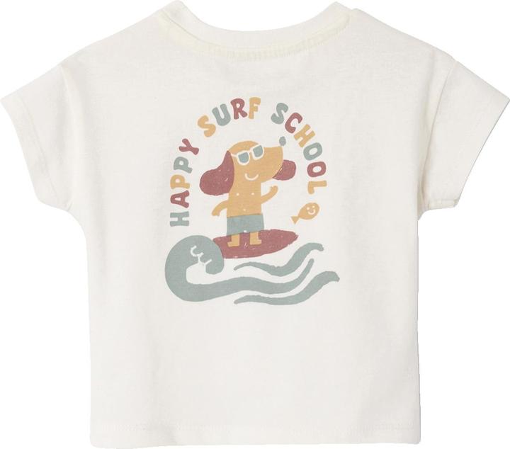 Produktbild Vertbaudet Bio-Kollektion: Baby T-Shirt mit Print hinten und Verschluss an der Schulter (92)