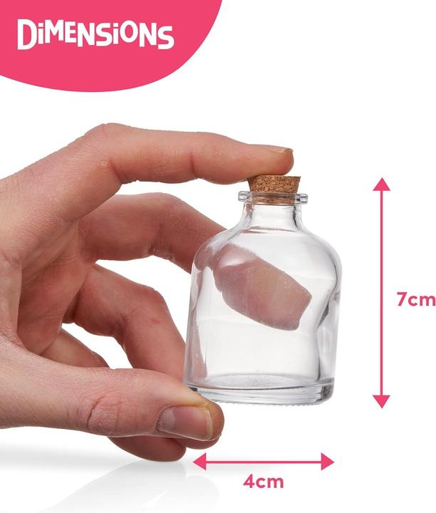 Actual product image The twiddlers Glass bottle with cork stopper (Ø 4 x 8 cm)