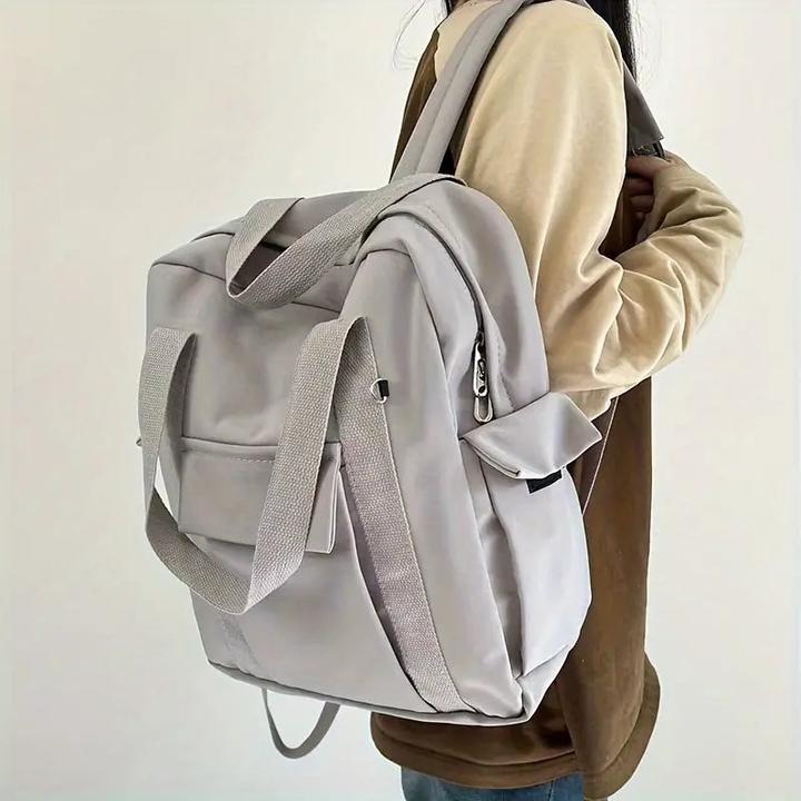 Image du produit Only-Bags.Store Sac à dos minimaliste en tissu Oxford, sac à dos collège-lycée, polyvalent grande capacité
