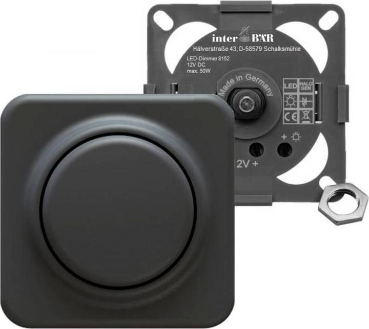 Produktbild interBär 8152-004.01 Möbeleinbau-Dimmer Schwarz