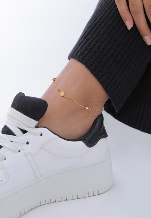 Actual product image Elli Foot Jewellery Crystals Platelet Basic 925 Silver (925 sterling silver, Glass crystal, 22 cm)