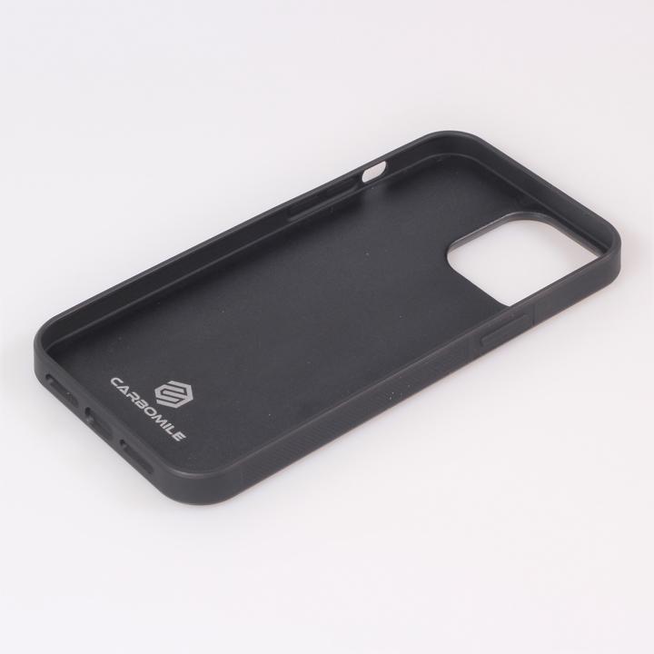 Actual product image Carbomile Coque alcantara et carbone avec surpiqûres rouges (compatible MagSafe) (Apple iPhone 15 Pro Max)