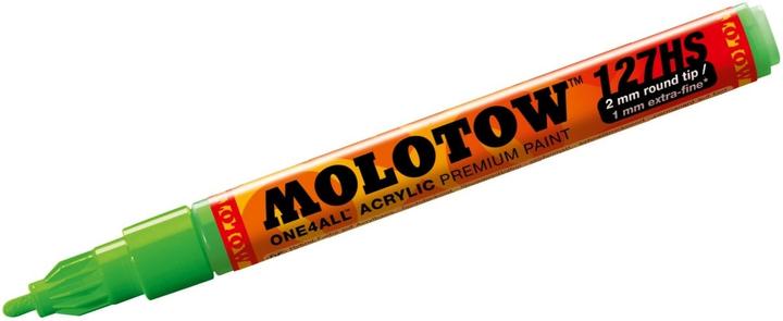 Produktbild Molotow Permanentmarker One4All 127 HS nachfüllbar 2mm neongrün fluorecent (neon green fluorescent, 2 mm, 1 x)