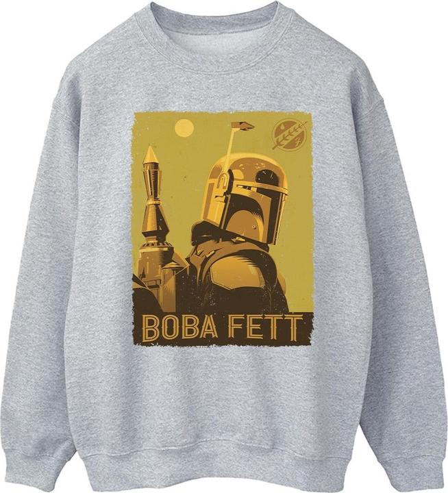 Actual product image Star Wars Mens The Book Of Boba Fett Planetary Stare Sweatshirt (XXL)