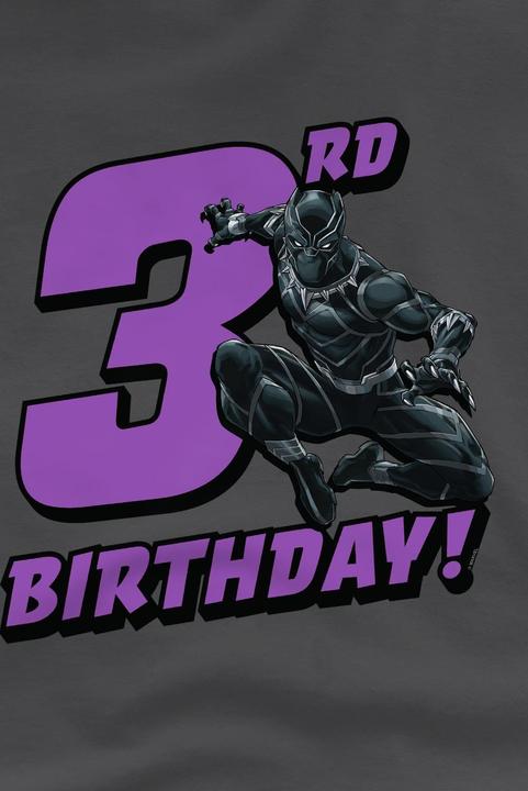 Actual product image Black Childrens/Kids 3rd Birthday T-Shirt (140)