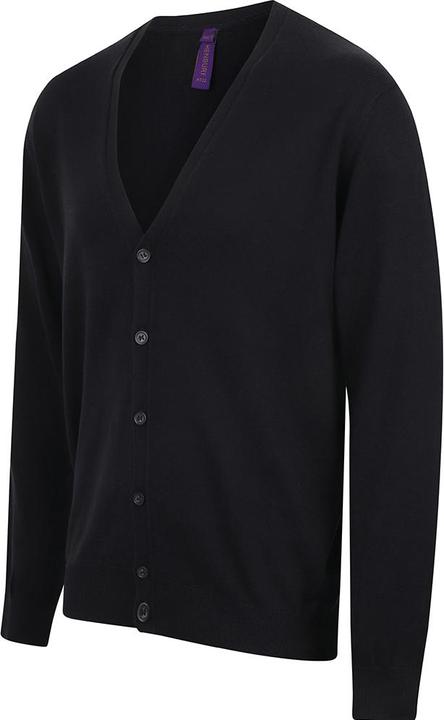 Image du produit Henbury Cardigan en maille fine avec encolure en V (3XL)