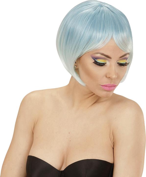 Image du produit Widmann Two-Tone Perücke blau-türkis - Faschingsperücke