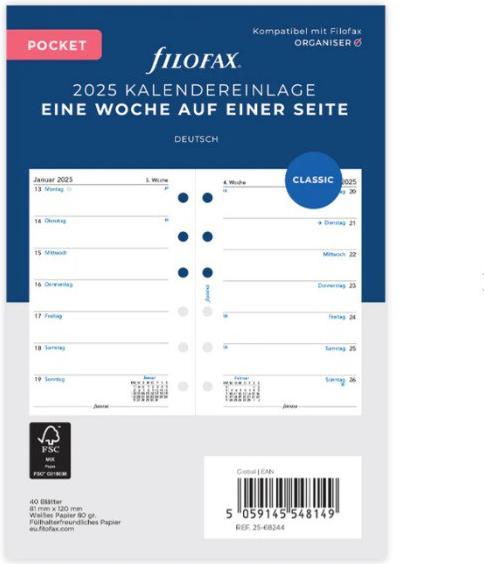 Immagine prodotto Filofax PO-INH.1WO/PAGINA TEDESCA (Tedesco)