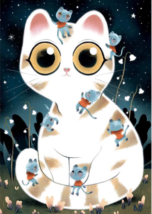 Image du produit Djeco Twisty Puzzle Chats câlins pcs (50 pièces)