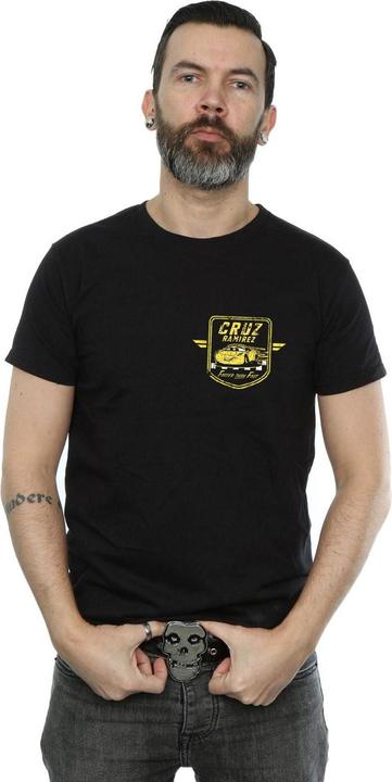 Actual product image Disney Mens Cars Cruz Ramirez Faux Pocket Logo T-Shirt (S)