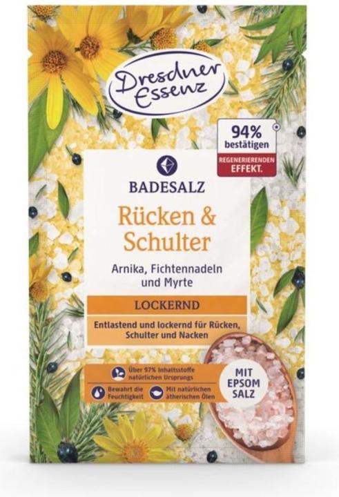 Actual product image Dresdner Essenz Dresdner Bath Salts Back&Shoulder Feel Naturally Healthy 12 x 60 g (2720 ml, Bath salts)