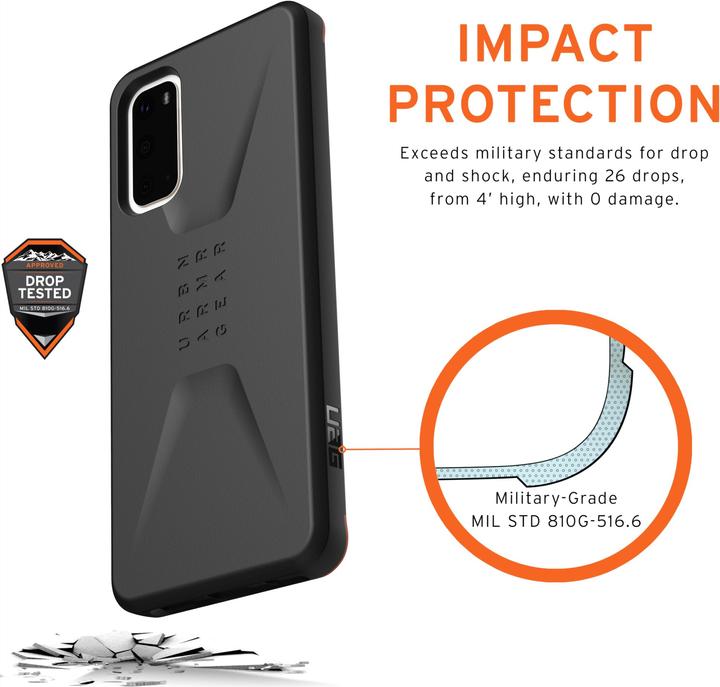 Actual product image UAG Civilian Case (Samsung Galaxy S20+)