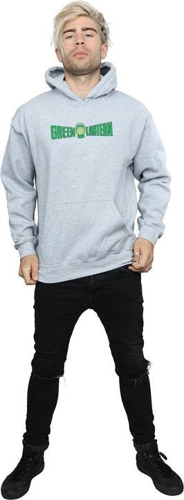 Actual product image Mens Green Lantern Text Logo Hoodie (XL)