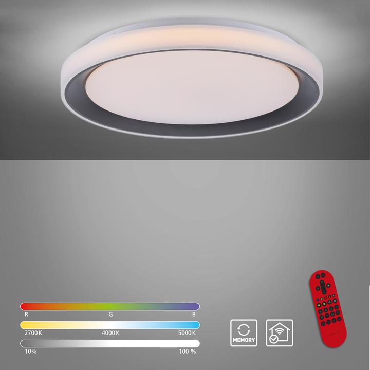 Immagine prodotto Leuchten Direkt LED Deckenlampe LOLAsmart - DISC SmartHome Tuya, CCT RGB, dimmbar Fernbedienung (2700 lm)