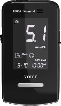Fora Diamond VOICE mit Sprachführung FR/EN mmol/L (Glucose monitors)