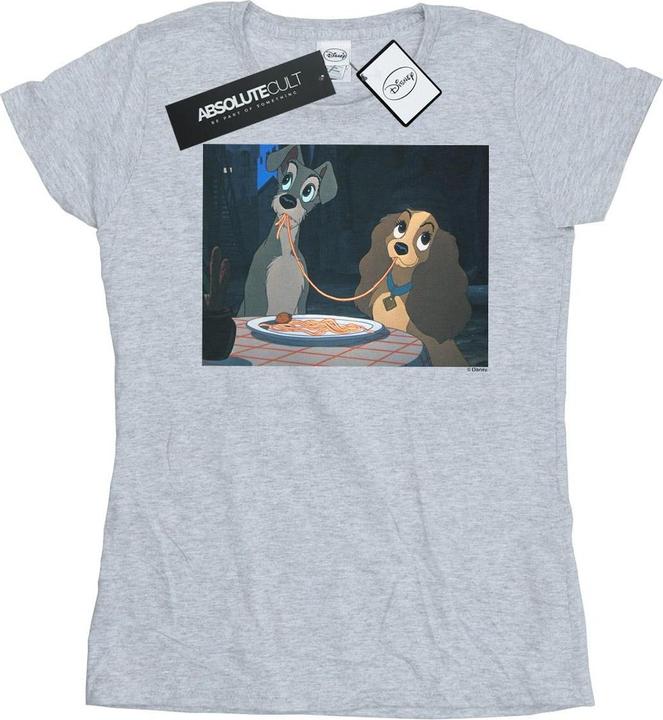Image du produit Disney - T-shirt LADY AND THE TRAMP SPAGHETTI SLURP - Femme (XXL)