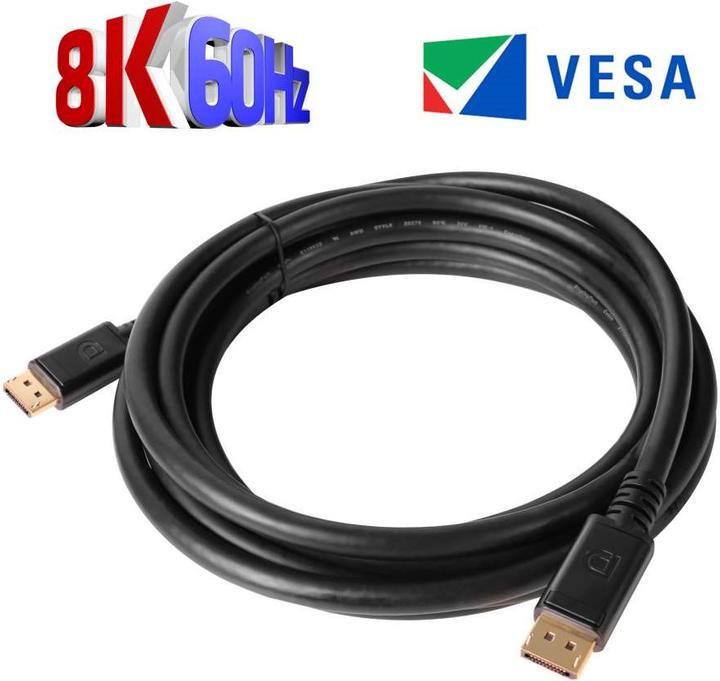 Actual product image Club 3D DisplayPort 1.4 HBR3 8K Cable M/M /13.12ft (4 m, DisplayPort)