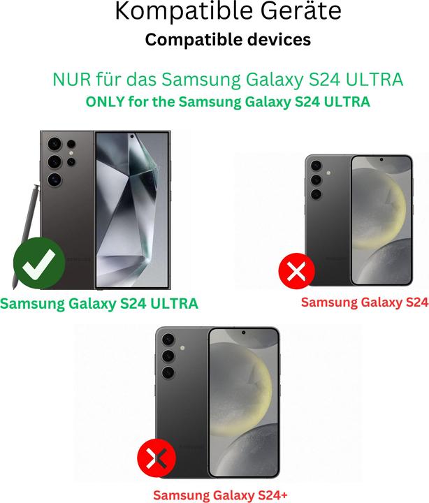 Actual product image Dipos Screen Protector 2-Way Anti-Shock (1 Piece, Samsung Galaxy S24 Ultra)