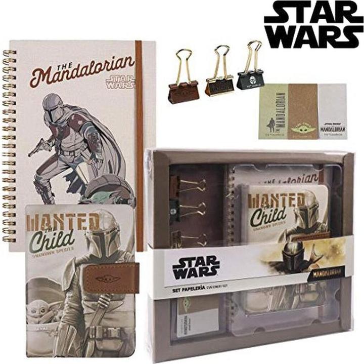 Actual product image The Mandalorian stationery set the child, brown