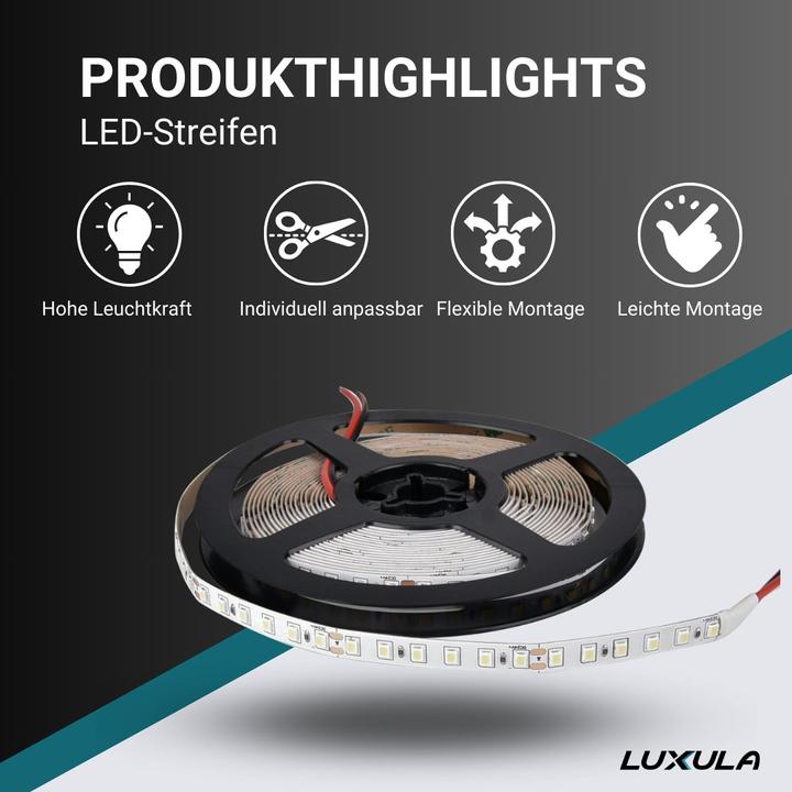 Produktbild Luxula LED-Strip (Neutralweiss, 500 cm, Indoor)
