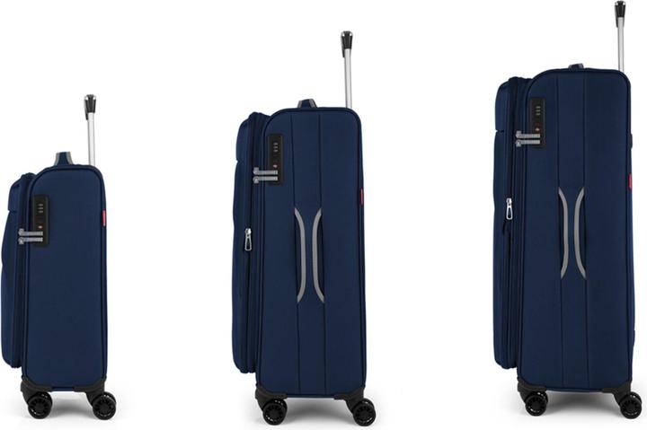Image du produit Gabol Zambia Ensemble de valises à 4 roulettes 3 pièces avec soufflet extensible (115 l, XL (à partir de 115l))