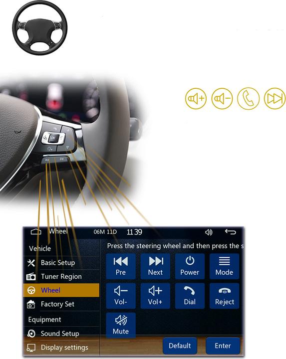 Produktbild Werkstein Digitales Autoradio FM Transmitter, MP5, Bluetooth, CarPlay, Android Auto (Android Auto, MirrorLink, Apple Carplay)