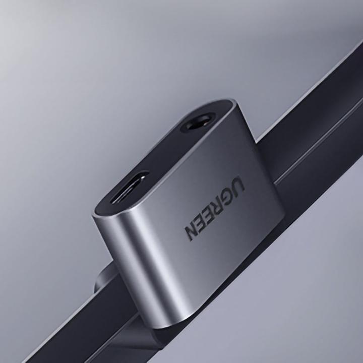 Image du produit Ugreen Adaptateur USB-C vers audio 3.5mm + USB-C femelle (USB Type C, Prise de 3,5 mm, USB Type C)