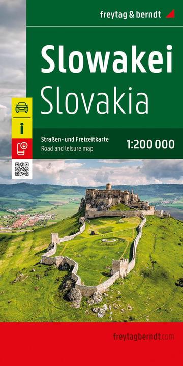 Actual product image Slovakia, road and leisure map 1:200,000, freytag & berndt