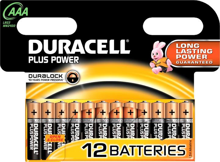 Produktbild Duracell Plus Power (12 Stk., AAA, 1150 mAh)