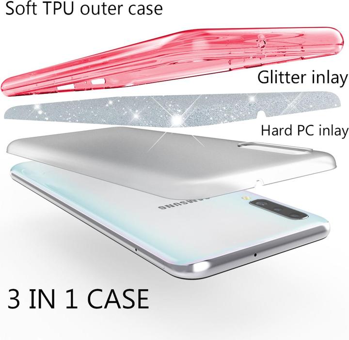 Produktbild Nalia Glitzer Hülle (Samsung Galaxy A50)