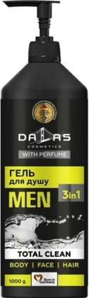 Konjac Sponge DALAS Żel pod prysznic 3w1 żel pod prysznic do twarzy, ciała i włosów Total Clean 1000g
