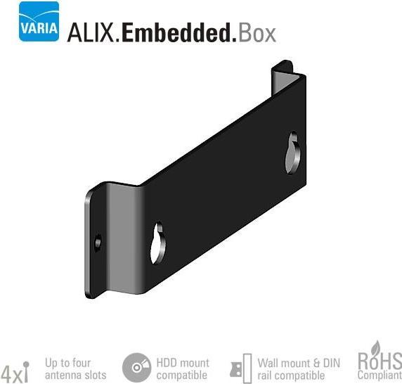 Produktbild Varia PC Engines ALIX APU Embedded Box Wand/Bodenhalterung (Wandhalterung)