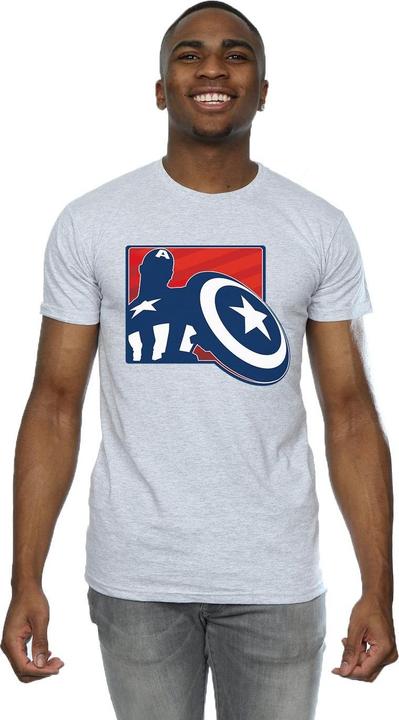 Produktbild Avengers Captain America Umriss TShirt (XXL)