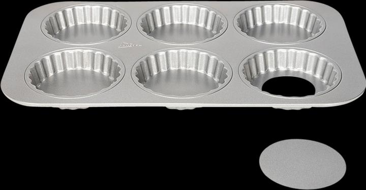 Actual product image Patisse Mini Quiche Baking Tin loose bottom 6 cavities 10cm (10 cm)